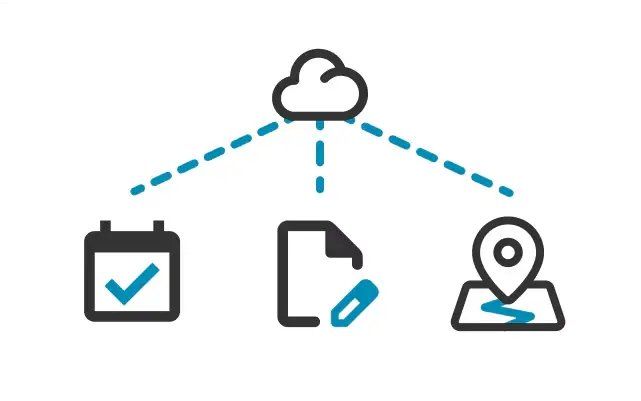 内見予約クラウドイメージイラスト